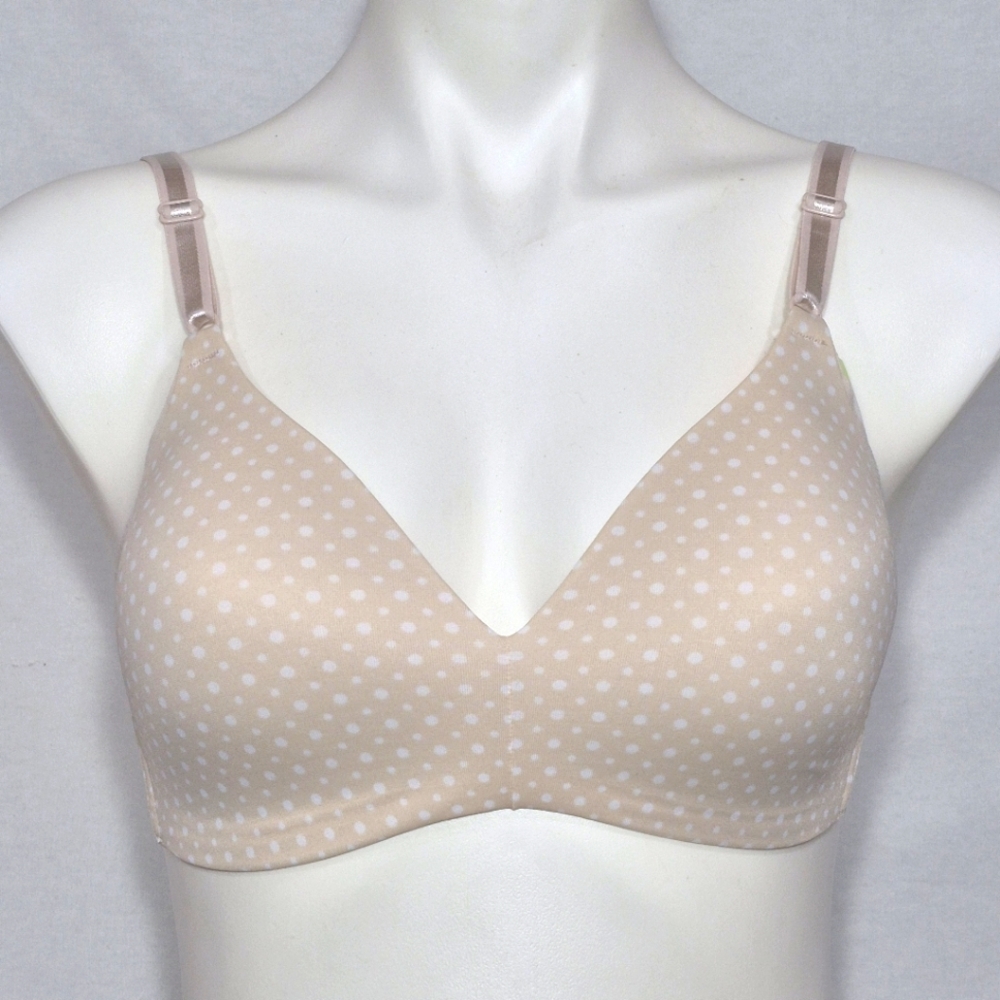 34B Warner's 1056 No Side Effects Wire Free Bra Dot